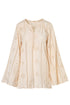 Lisa Cotton Eyelet Maxi Shirt / Beige